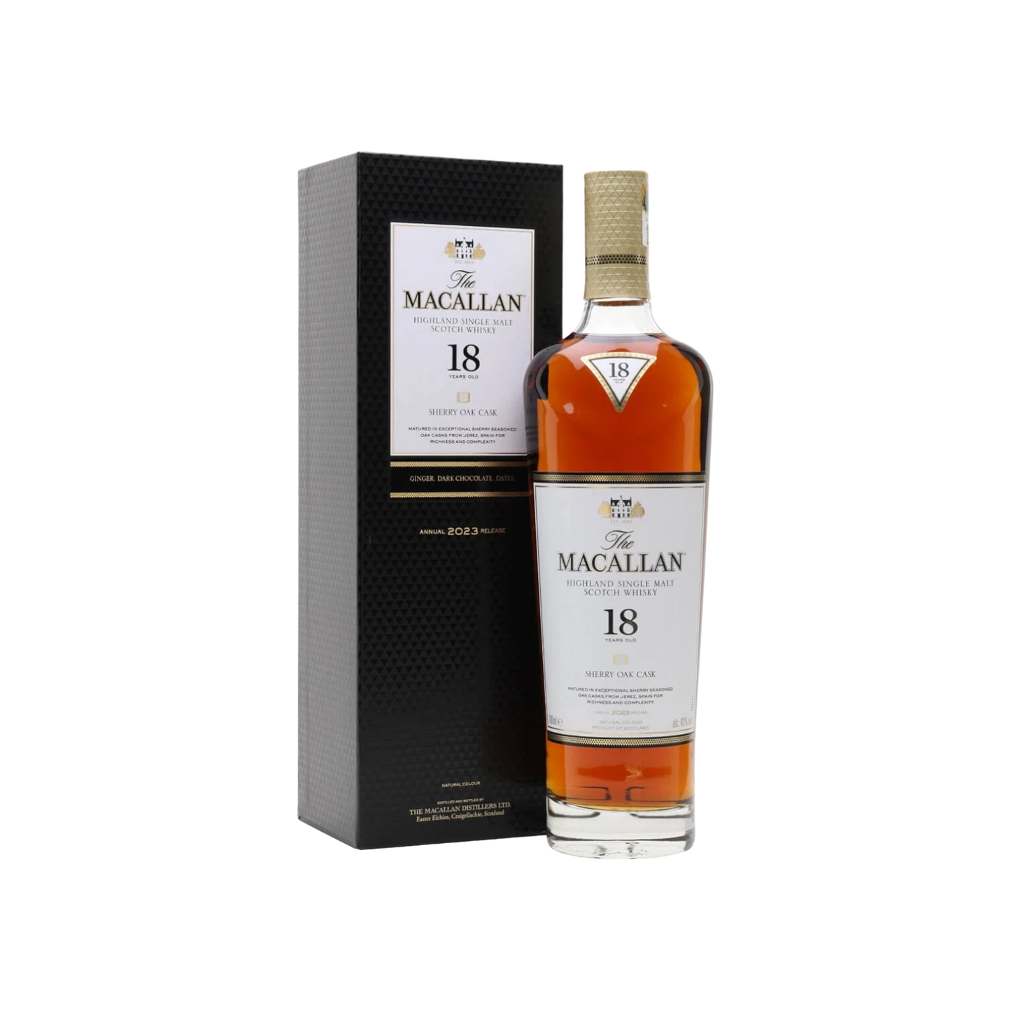 Macallan 18 Year Old Sherry Oak (2023) Whisky 700ml