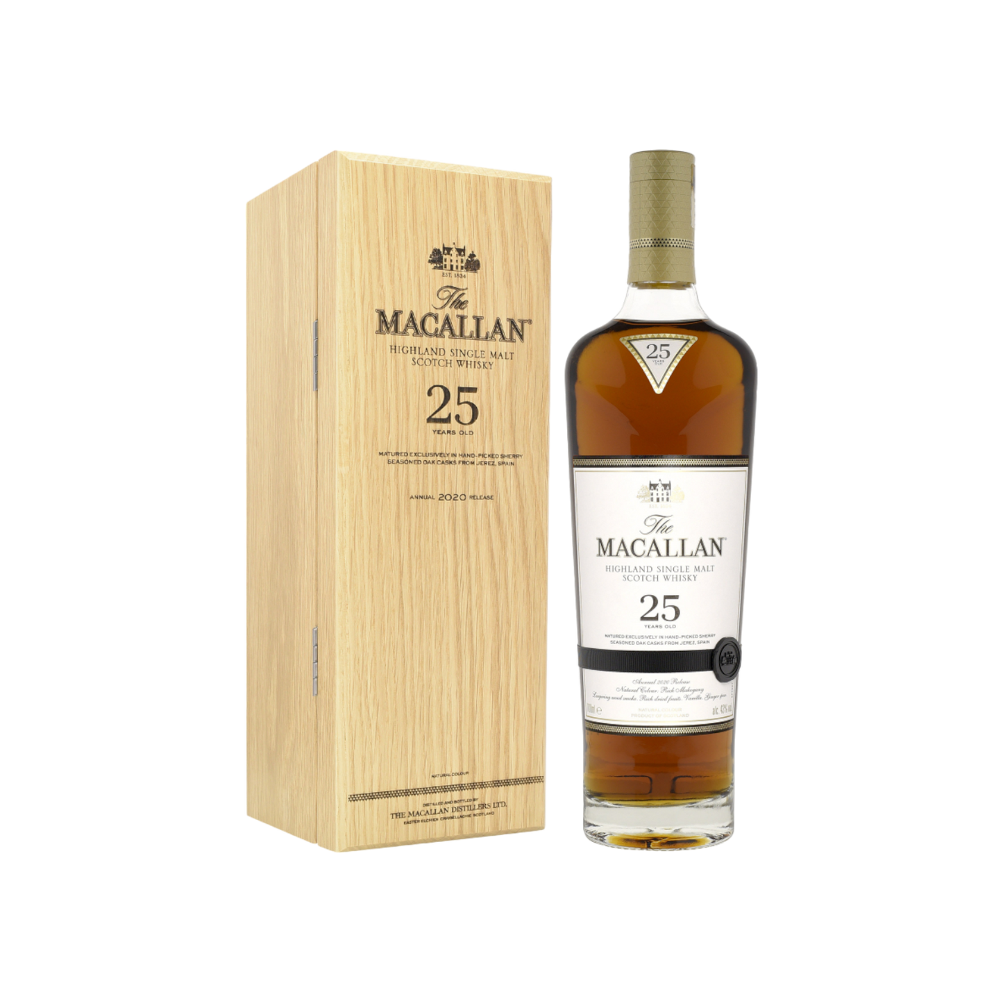 Macallan Sherry Oak 25 Years 2020 Release Whisky 700ml