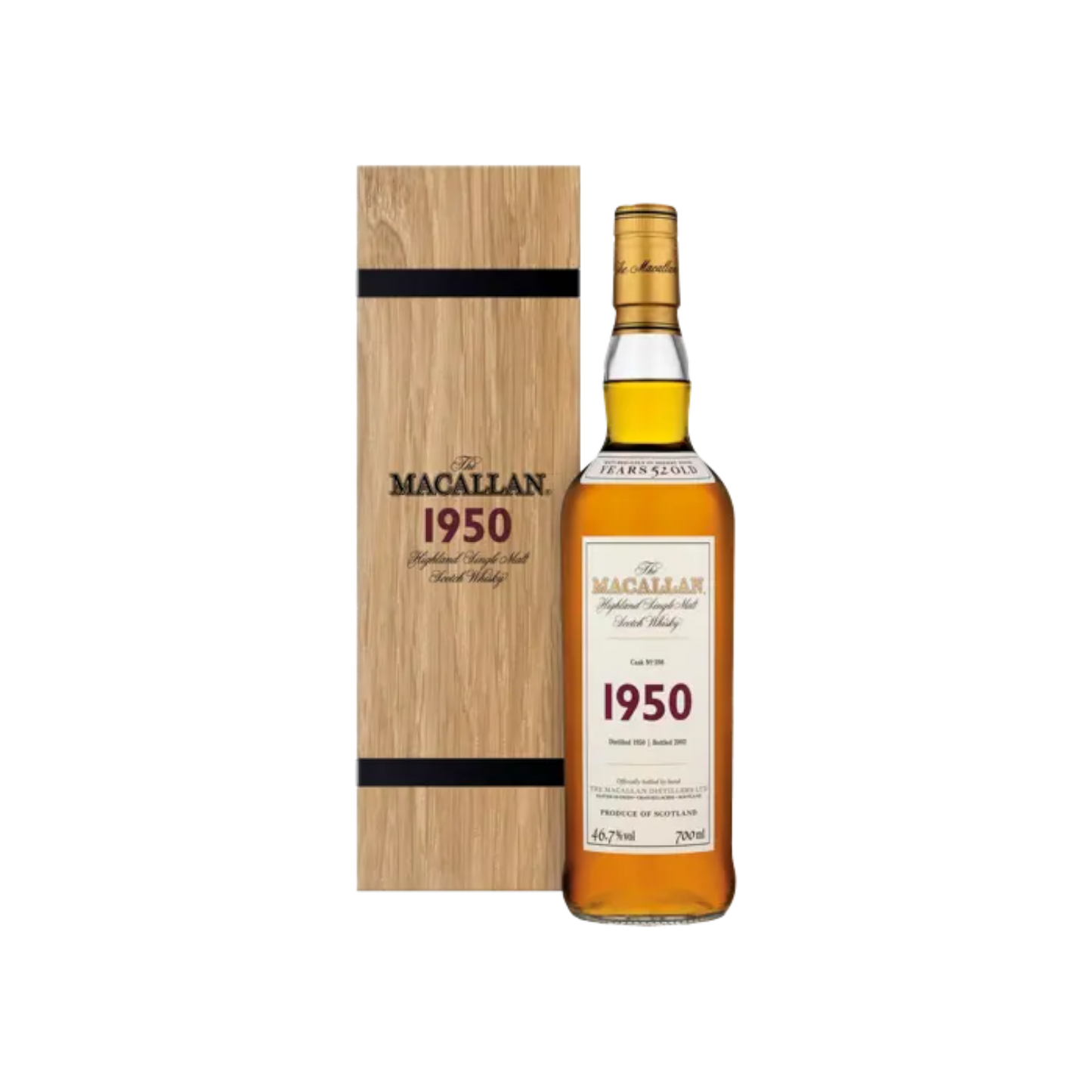 Macallan 1950 52 Years Old Fine & Rare Single Malt Cask #598