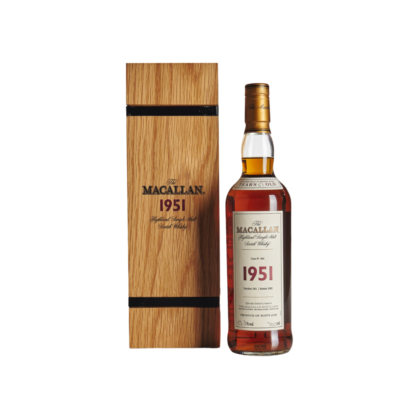 Macallan 1951 51 Years Old Fine and Rare Cask #644