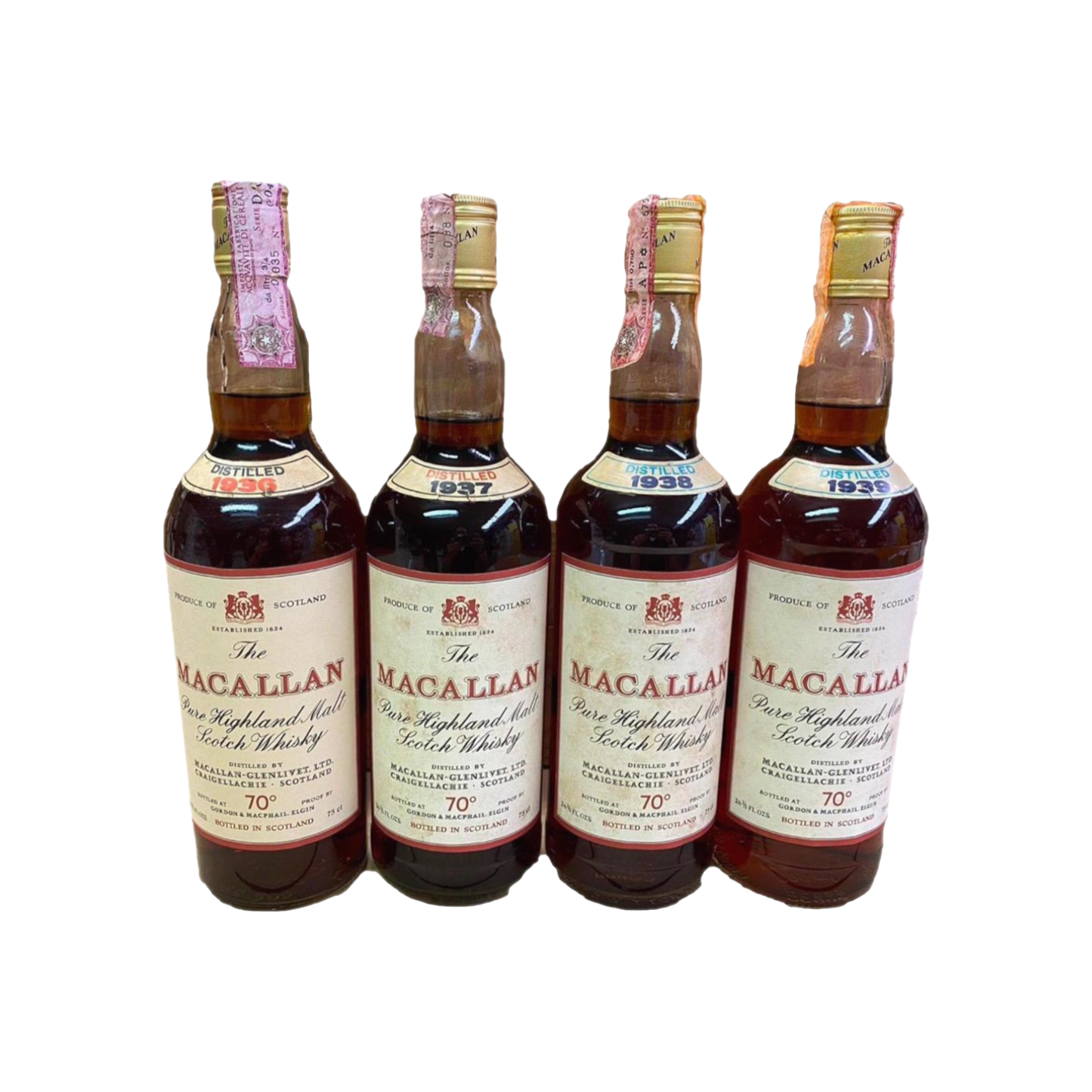 Macallan 1936 1937 1938 1939