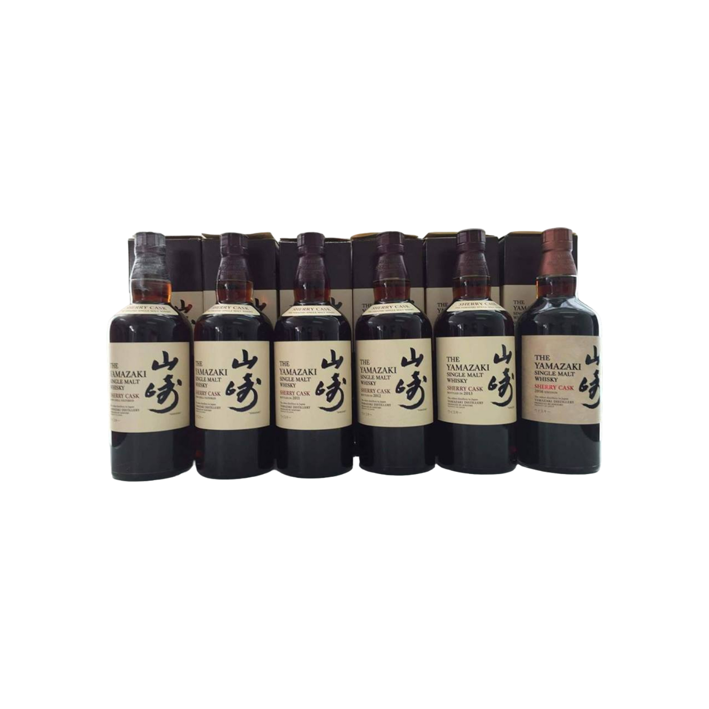 Yamazaki Sherry Cask Full Set 2009-2016 Whisky 700ml x 5 bottles